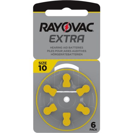 Rayovac Extra Advanced 10 Hallókészülék Elem x 6 db