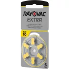 Rayovac Extra 10 Hallókészülék Elem x 6 db