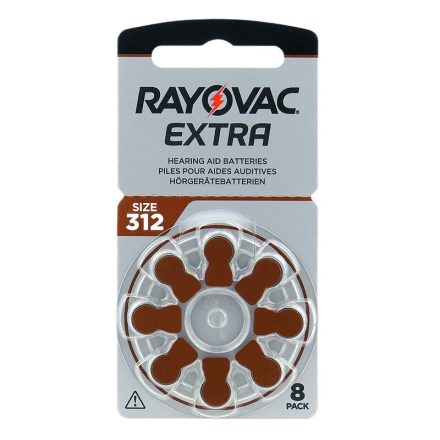 Rayovac Extra Advanced 312 Hallókészülék Elem x 8 db