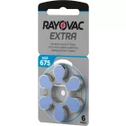 Rayovac Extra 675 Hallókészülék Elem x 6 db