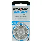 Rayovac Implant Pro+ 675 Hallókészülék Elem x 6 db