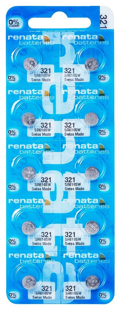 Renata 321 SR616SW Ezüst-Oxid Gombelem x 10 db - Wilcon webá