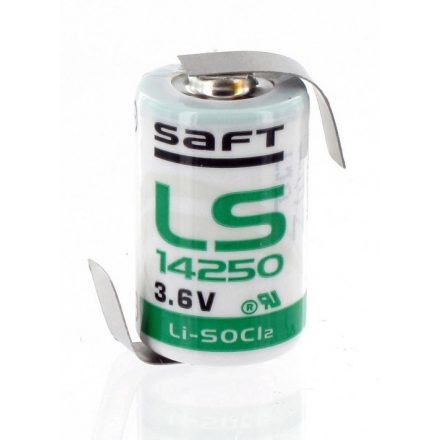 Saft LS14250 3,6V Lítium 1/2AA Elem Z forrfüllel