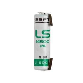 Saft LS14500 3,6V Lítium AA Elem U forrfüllel Saft LS14500 3,6V Lítium AA Elem U forrfüllel