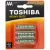 Toshiba Heavy Duty Féltartós AAA Mikro Elem x 4 db