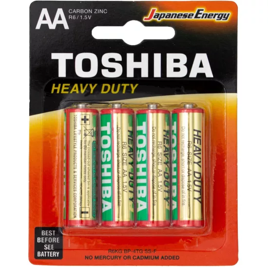 Toshiba Heavy Duty Féltartós AA Ceruza R6 Elem B4
