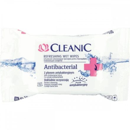 Cleanic Frissítő Törlőkendő Antibacterial - 15 db