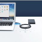 Ugreen USB-A - USB-A 2.0 Kábel - 1m - Fekete