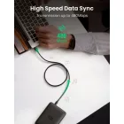 UGREEN USB-A - Mini USB Kábel - 1m 2A - Fekete