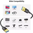 UGREEN US128 USB-A - USB-A 3.0 Kábel - 1m