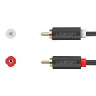 Ugreen AV104 Audio Kábel - RCA-RCA - 3m - Szürke
