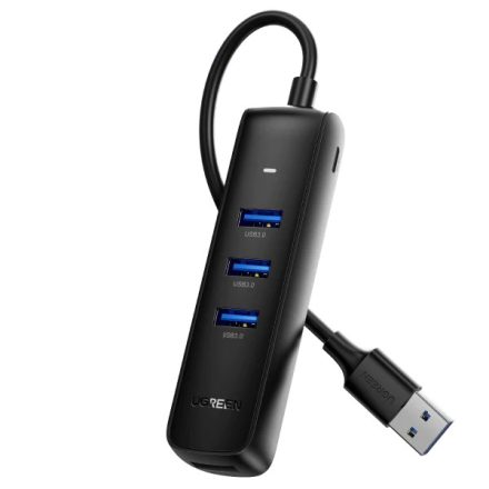 UGREEN CM416 4 portos USB 3.0 HUB - 0.25m - Fekete
