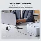 Ugreen CM653 4 portos USB HUB 3.0 - Fekete