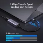 Ugreen CM648 USB-C - RJ45 Ethernet 2.5G Adapter - Szürke