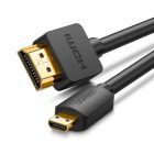 Ugreen Micro HDMI - HDMI Kábel HD127 - 4K 60Hz 2 m - Fekete