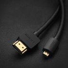 Ugreen Micro HDMI - HDMI Kábel HD127 - 4K 60Hz 2 m - Fekete