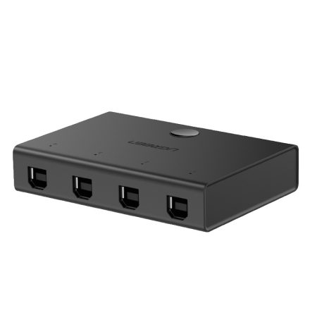 UGREEN USB 2.0 Sharing Switch 4 Bemenet - 1 Kimenet - Fekete