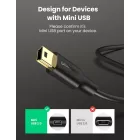 UGREEN USB-A - Mini USB Kábel - 2m 2A - Fekete