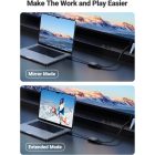 UGREEN HDMI - VGA Adapter MM103 25cm - Fekete