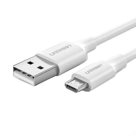 UGREEN USB - micro USB Kábel - 1m 2,4A QC 3.0 - Fehér