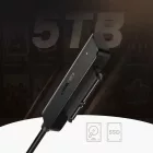 Ugreen USB 3.2 - SATA 2.5" HDD SSD Adapter - Fekete