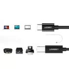 UGREEN US241 USB-C 2.0 - USB-B Nyomtató Kábel - 1m - Fekete