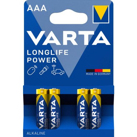 Varta Longlife Power AAA Mikro Elem x 4 db