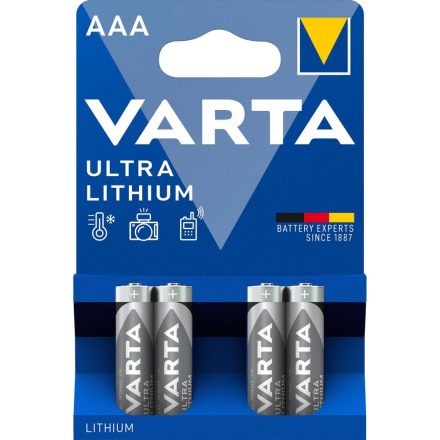 Varta Ultra Lithium AAA Mikro Elem x 4 db