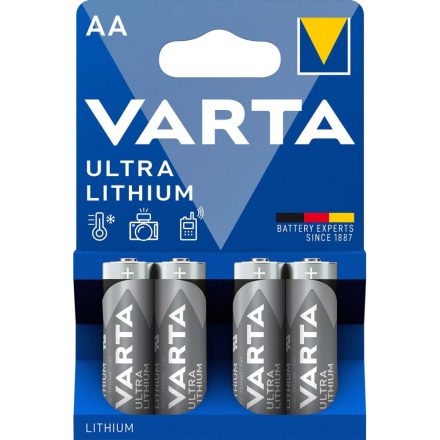 Varta Ultra Lithium AA Ceruza Elem x 4 db