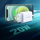 Ugreen Hálózati Töltő 20W - USB-C - PD 3.0 QC 4.0 - Fehér