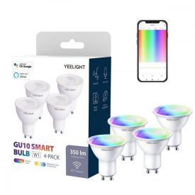 Yeelight W1 Okos LED Izzó GU10 RGB - Dimmable - 4 db Yeelight W1 Okos LED Izzó GU10 RGB - Dimmable - 4 db