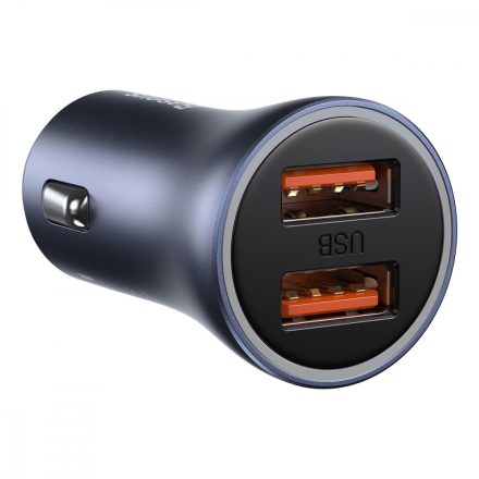 Baseus Golden Contactor Pro Autós Töltő 40W - 2x USB - Szürke
