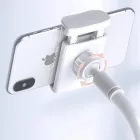 Baseus Lazy Phone Telefon és Tablet Tartó Klipszes - Ezüst