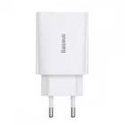 Baseus Speed Mini Hálózati Gyorstöltő - 1xUSB-C - 20W QC3.0 - Fehér