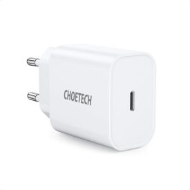 Choetech Hálózati Gyorstöltő - USB-C 20W - Fehér Choetech Hálózati Gyorstöltő - USB-C 20W - Fehér