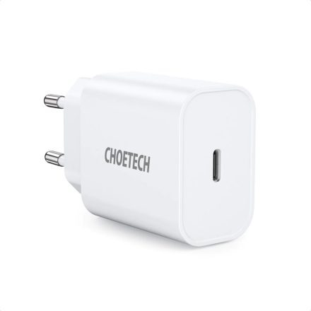 Choetech Hálózati Gyorstöltő - USB-C 20W - Fehér