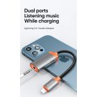 Mcdodo Lightning - Lightning + 3,5mm Adapter - Ezüst-Narancs