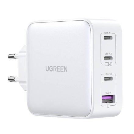 UGREEN Nexode GaN Hálózati Töltő 100W - 3xUSB-C + USB-A - Fehér