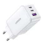 UGREEN Nexode GaN Hálózati Töltő 65W - 2xUSB-C + USB-A - Fehér