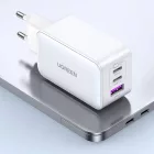 UGREEN Nexode GaN Hálózati Töltő 65W - 2xUSB-C + USB-A - Fehér