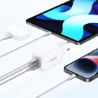 UGREEN Nexode GaN Hálózati Töltő 65W - 2xUSB-C + USB-A - Fehér