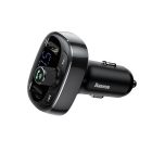 Baseus FM Transmitter és Töltő S09 OS - T típusú - 2xUSB - microSD