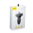 Baseus FM Transmitter és Töltő S09 OS - T típusú - 2xUSB - microSD