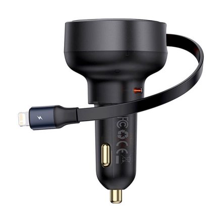 Baseus Enjoyment Pro Autós Töltő 60W - USB-C + Lightning Kábel