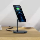Acefast E6 MagSafe Kompatibilis Vezeték Nélküli Töltő és Állvány 15W - Szürke