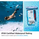 Spigen A601 Aqua Shield Univerzális Vízálló Tok x 2 db - Kék