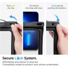 Spigen A610 Aqua Shield Univerzális Lebegő Vízálló Tok x 2 db - Fekete
