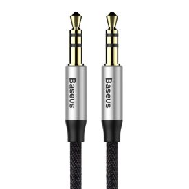 Baseus Yiven Audio Kábel M30 Mini Jack 3.5mm 1m - Fekete-Ezüst   Baseus Yiven Audio Kábel M30 Mini Jack 3.5mm 1m - Fekete-Ezüst
