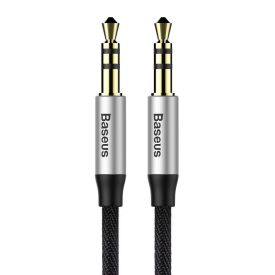 Baseus Yiven Audio Kábel M30 Mini Jack 3.5mm 1.5m - Fekete-Ezüst   Baseus Yiven Audio Kábel M30 Mini Jack 3.5mm 1.5m - Fekete-Ezüst