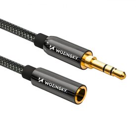 Wozinsky Audio Hosszabbító Kábel Mini Jack 3m - Fekete  Wozinsky Audio Hosszabbító Kábel Mini Jack 3m - Fekete